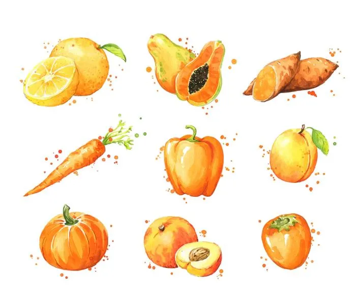 Pomarańczowe warzywa