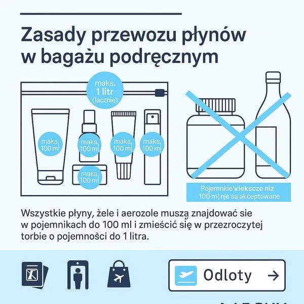Przewóz napojów w bagażu podręcznym