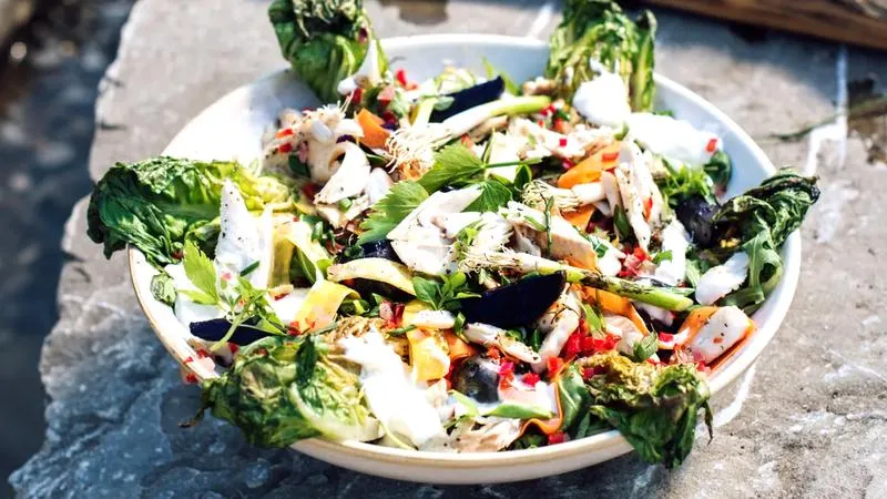 Sałatki do pstrąga